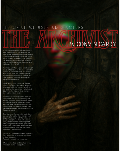 Theme : THE ARCHIVIST, Ultra premium DTG printed, French Terry cotton Oversized T-shirt by Conv N Carry.