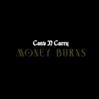Theme : MONEY BURNS, Ultra premium DTG printed, French Terry Cotton, Oversized exclusive T-shirt by Conv N Carry